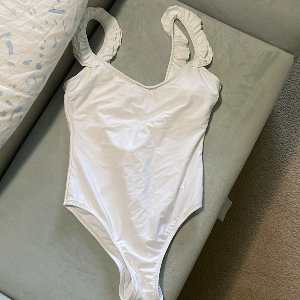 SUGAR COAST White One Piece Swimsuit